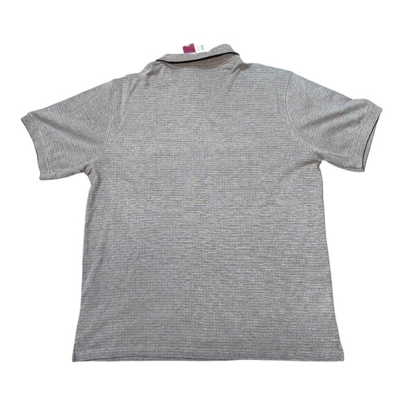 David Taylor Men’s Jacquard Polo Shirt 2XLT No Roll Colar Big & Tall 2XLT NEW - Picture 2 of 6